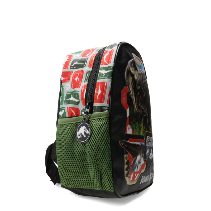 Mochila Jurassic World Defend Territory Small Negro - Verde