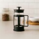 Cafetera francesa de vidrio y plástico 350 ml NEGRO
