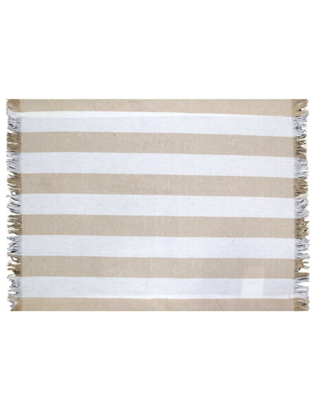 INDIVIDUAL ALGODÓN 35X45CM RAYAS ANCHAS BEIGE INDIVIDUAL ALGODÓN 35X45CM RAYAS ANCHAS BEIGE