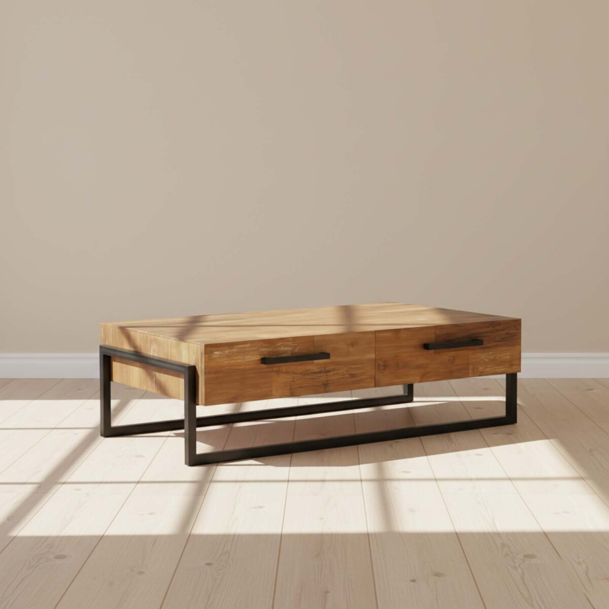 MESA CENTRAL - MADERA NATURAL-BEIGE POTENZA NATURAL 