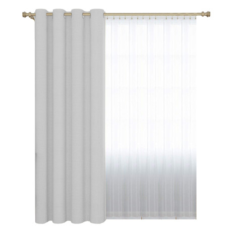 Cortina Blackout 140x230 Cm No Pasa Luz Living Dormitorio Gris Claro