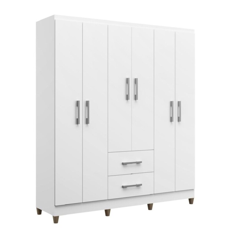 Ropero 6 Puertas 2 Cajones Fortaleza Blanco Ropero 6 Puertas 2 Cajones Fortaleza Blanco