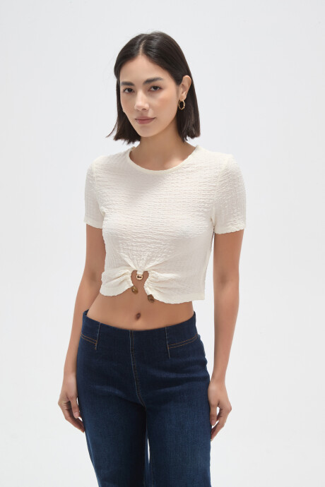 Tops Frilo Marfil / Off White