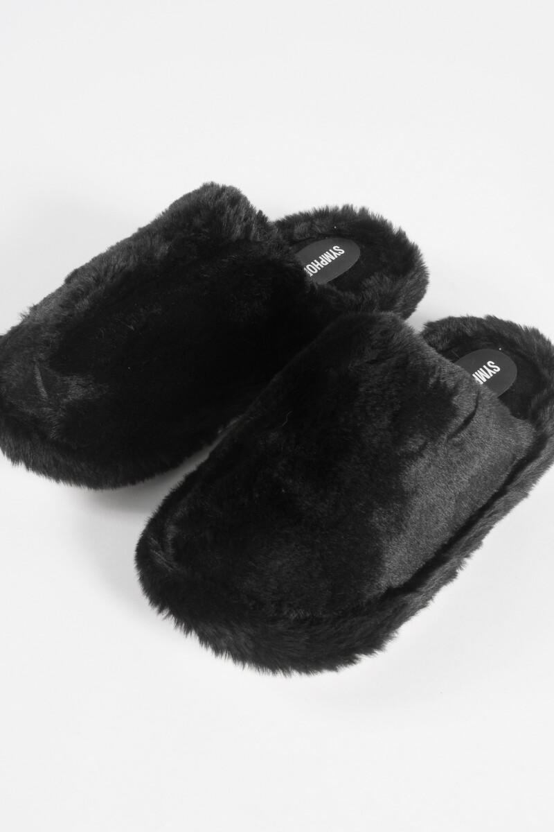 Pantufla comfy negro