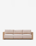 Sofá Ambra de 3 plazas de madera maciza de acacia con acabado claro 249 cm FSC 100% Sofá Ambra de 3 plazas de madera maciza de acacia con acabado claro 249 cm FSC 100%