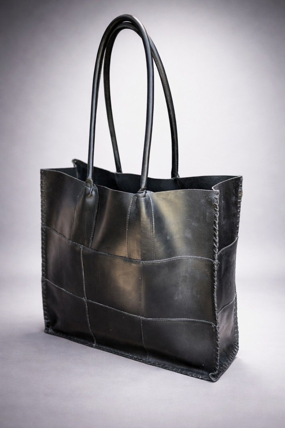 Leather Tote Bag Negro