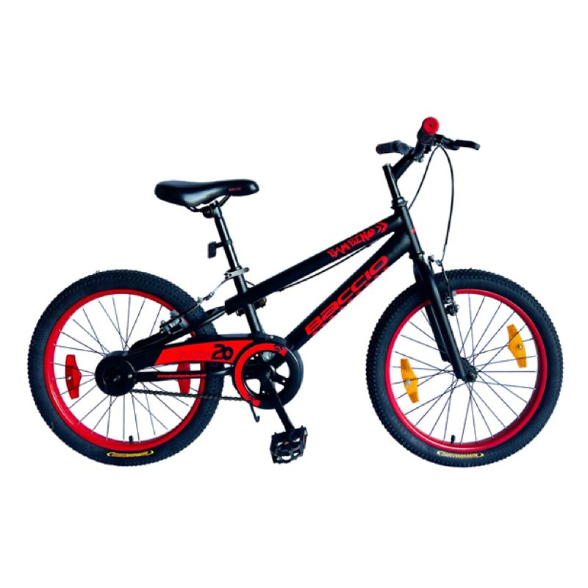 BICICLETA BAMBINO R. 20 BACCIO - NEGRA/ROJA 
