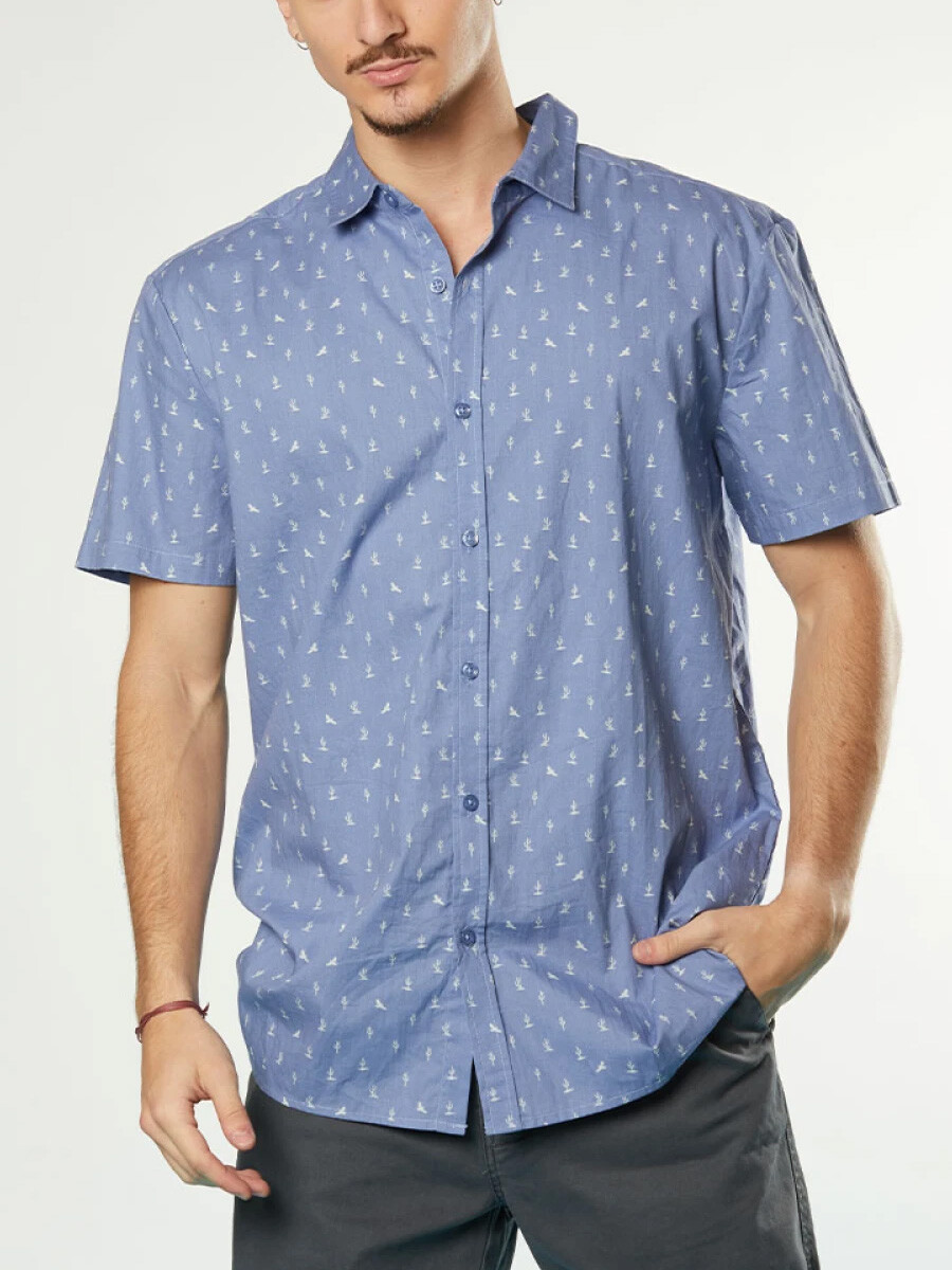 CAMISA ICON DIXIE - Celeste 