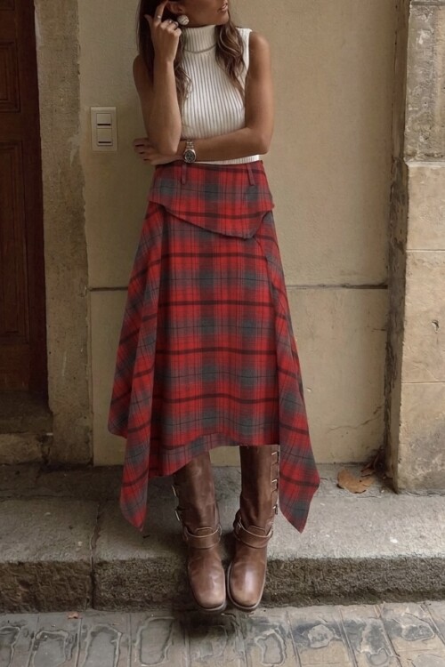 Pollera Kaline Roja
