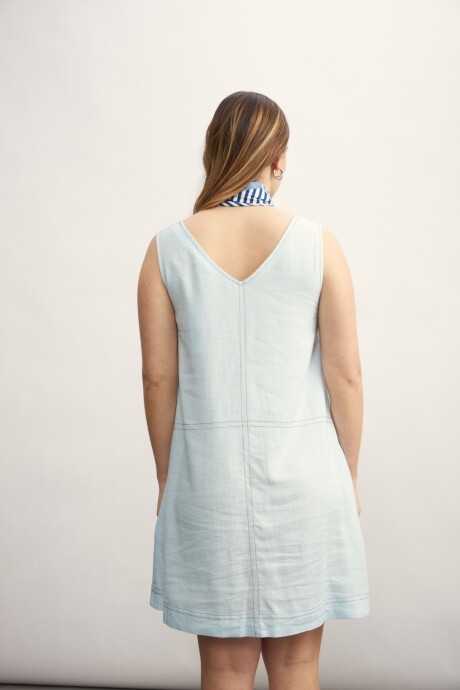 Vestido Agus Celeste