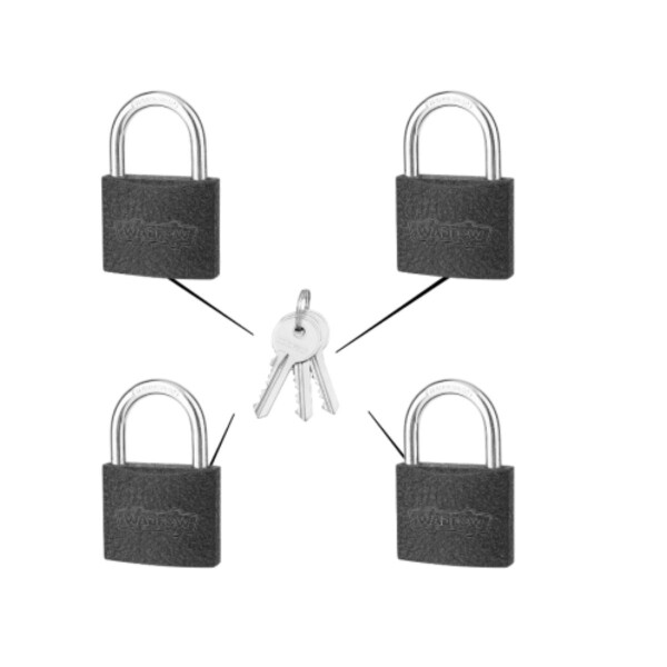 SET 4 CANDADOS MISMA LLAVE WADFOW Set 4 Candados Misma Llave Wadfow