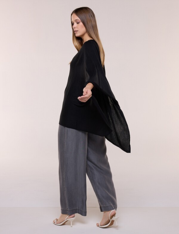 Poncho Solid NEGRO