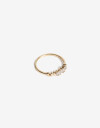 Anillos Chicos Strass Anillo Con Cubic Baguettes - Dorado