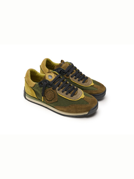 SHOES SATORISAN ENSO TWILL FELT KHAKI/PSY