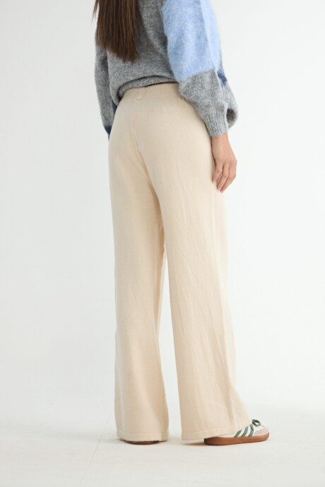 PANTALÓN TEJIDO TULIPA T1 CRUDO