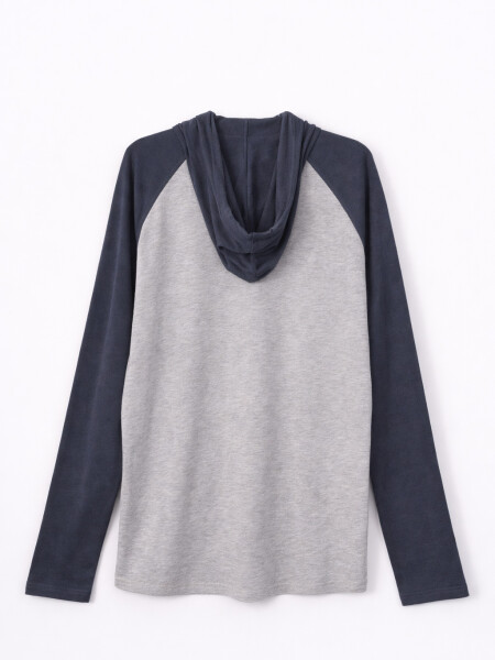 REMERA TANO GRIS MELANGE M