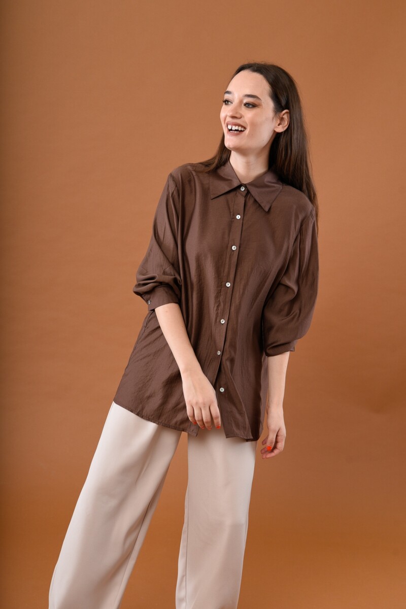 Camisa Palma MARRON