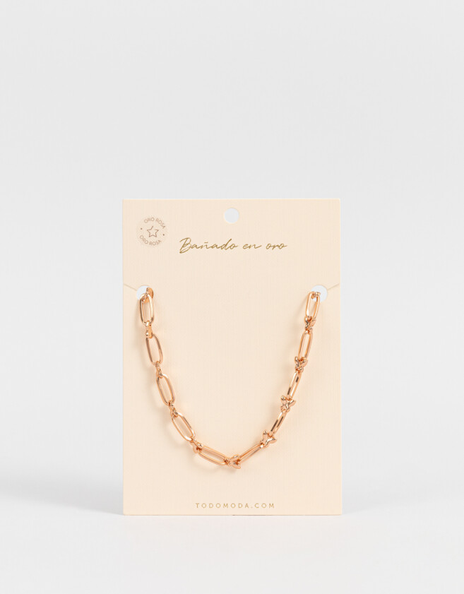 Collares Cortos Bañada en Oro Rosa Collar Mariposa Bañado En Oro Rosa - Dorado Oro Rosa