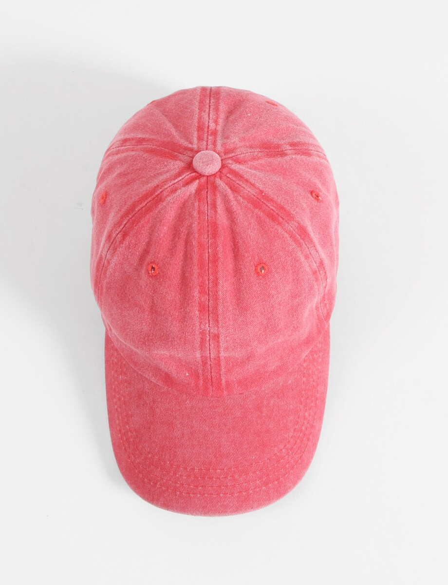 Cap washed - rojo 