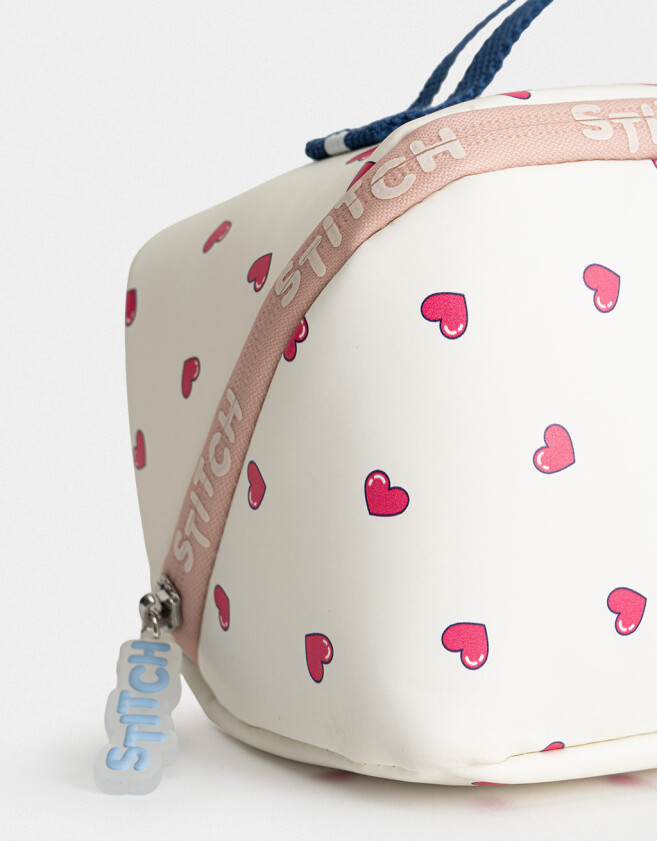 Porta Cosméticos Portacosméticos "stitch Capybara" - Blanco Crema