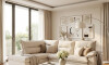 Sillón 5 Cuerpos con Chaise Retráctil y Reclinable - Cesky Beige Derecho