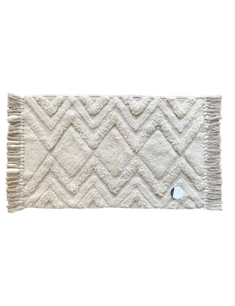 ALFOMBRA FLEECE C/FLECOS 50X80CM ZIGZAG ALFOMBRA FLEECE C/FLECOS 50X80CM ZIGZAG