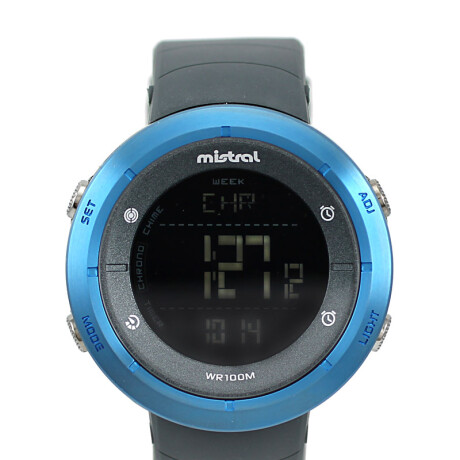 Reloj Mistral Deportivo Silicona Negro 0