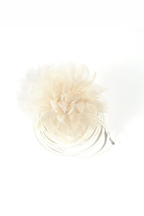 CHOKER FLEUR TUL XL OFF WHITE