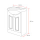 MUEBLE DE BAÑO WENGUE 610X305X864CM COLOR CHOCOLATE CON BACHA DGC 000