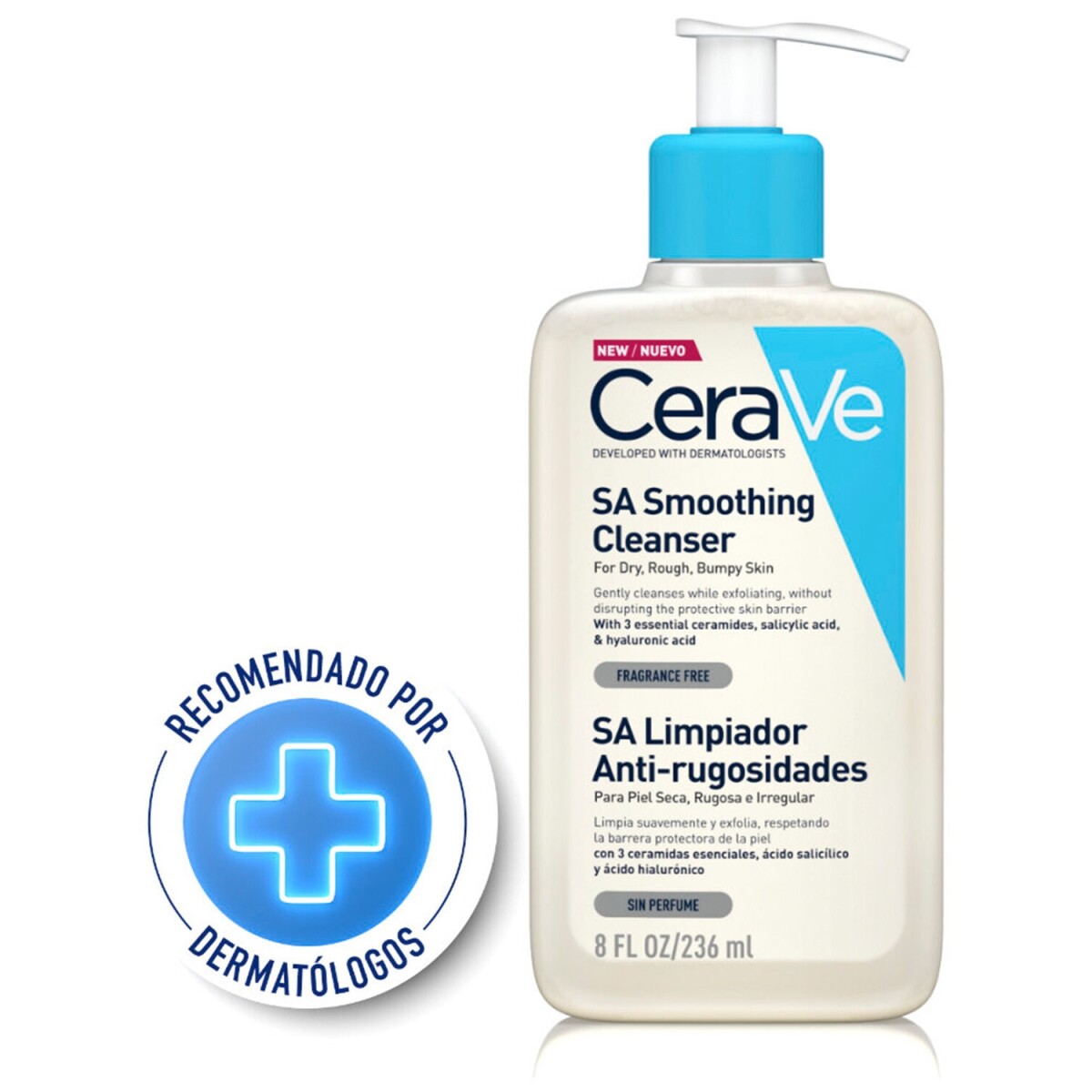 Limpiador suavizante para piel seca CeraVe 236ml 