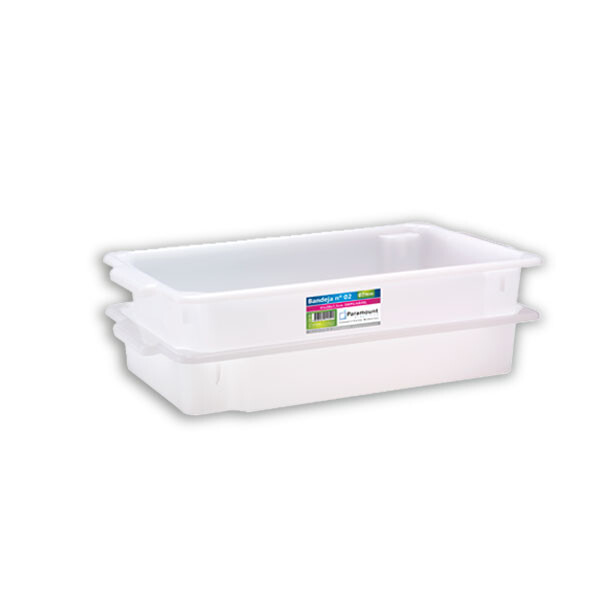 BANDEJA FOODSERVICE N°2 - 7 LTS. 45X28X7 CM. BLANCO