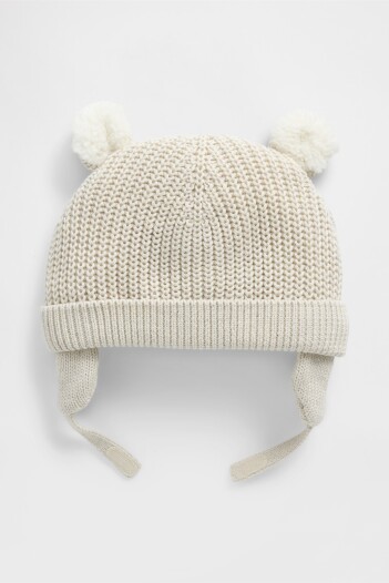 Gorro Con Corderito Bebé B2621 Oatmeal Heather
