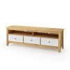 Rack TV 3 Cajones Madera Natural - Mari Blanco