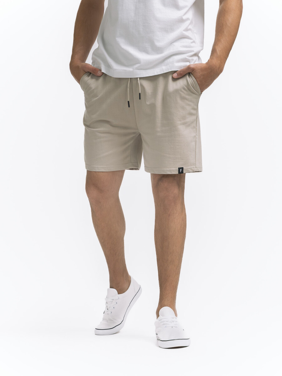 Short de Felpa French Terry SR-24 - Beige 