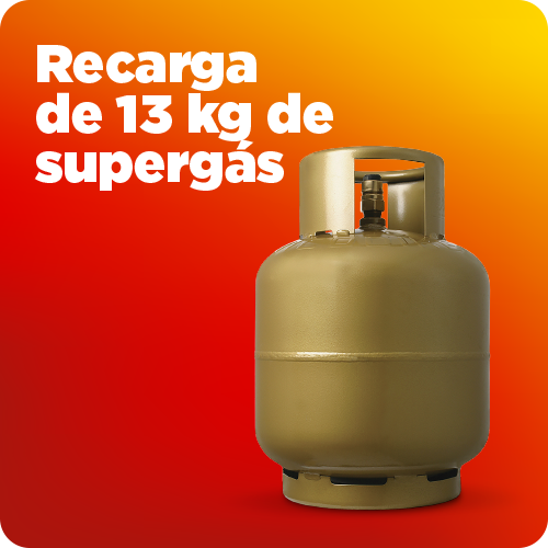 Recarga de supergas de 13 Kg