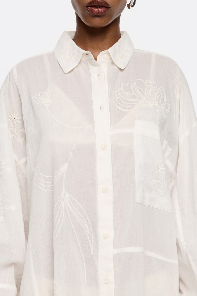 VESTIDO CAMISERO Blanco