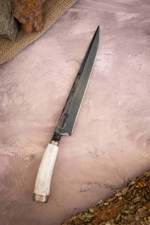 Cuchillo forjado, Cabo Guampa de ciervo Cuchillo forjado, Cabo Guampa de ciervo