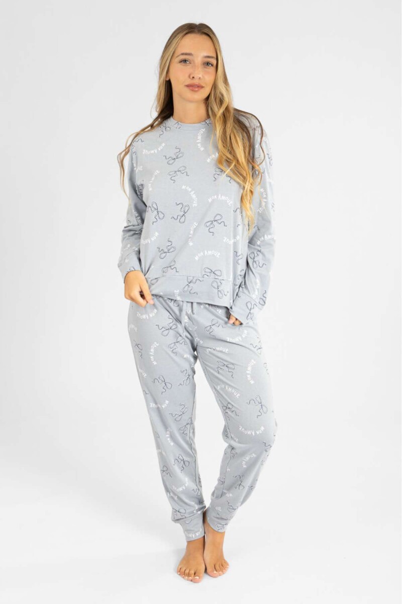 Pijama bow blue - Celeste 