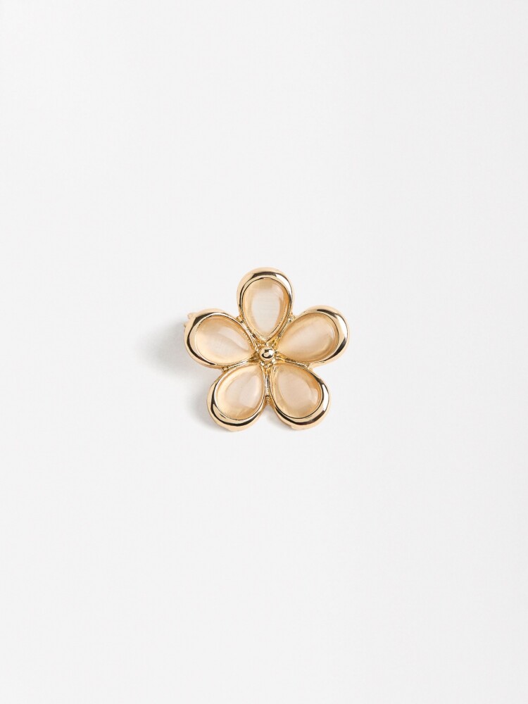 Broche Flor dorado