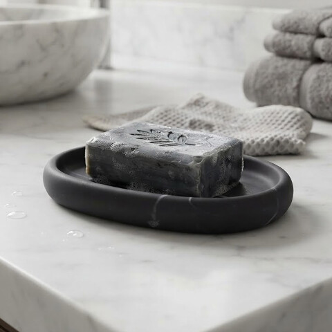 Jabonera de Resina y Madera NEGRO