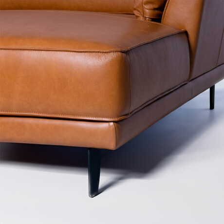 Rinconera Venturi - Cuero Advanced - Chaise Derecho Mostarda