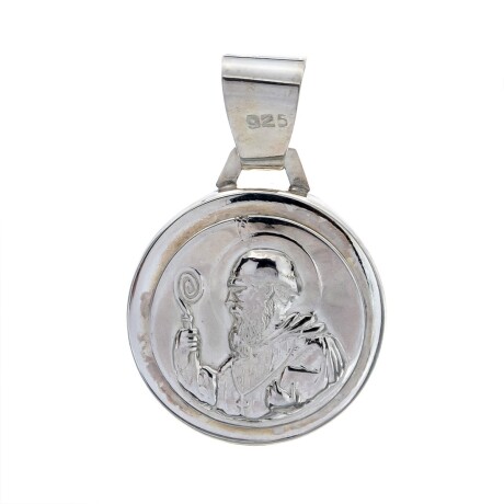 Medalla religiosa de plata 925 y double en oro 18 ktes, SAN BENITO. Medalla religiosa de plata 925 y double en oro 18 ktes, SAN BENITO.
