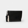 Morral Nina en cuero graneado Negro