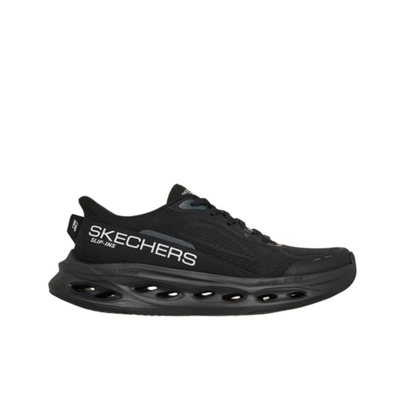 Championes Slip - Ins Mesh Lace Up Negro