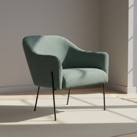 BUTACA TELA-Y-METAL VERDE BERNA VERDE OSCURO