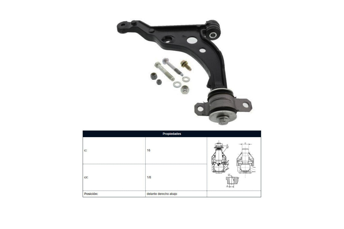 Parilla De Suspension Delantera Fiat Ducato, Peug Boxer 87-05 Der Parilla De Suspension Delantera Fiat Ducato, Peug Boxer 87-05 Der
