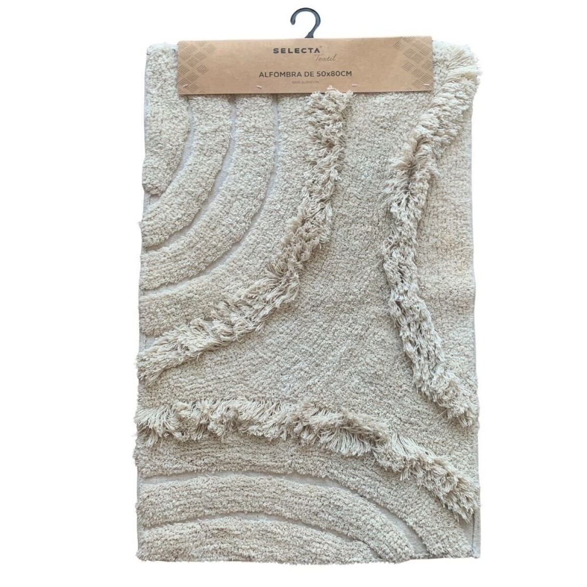 ALFOMBRA FLEECE C/FLECOS 50X80CM CIRCULOS 