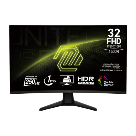 Monitor Curvo Gaming Msi MAG32C6X 31,5'' Va Fhd 250HZ 1MS 001