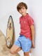 Boxer Estampado Fruta Azul
