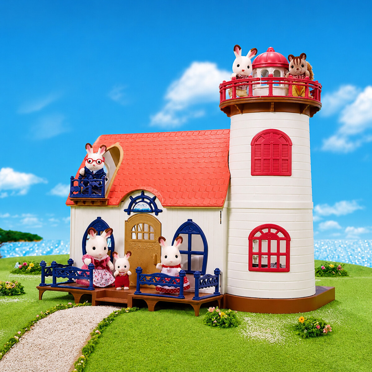 Sylvanian Families Casa Con Faro De Luz Accesorios Juguete 